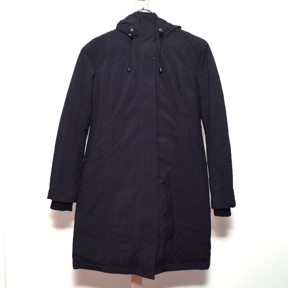 SCHOT NYC Save The Duck Parka All Black Jacket Size S Excellent Condition - Picture 1 of 13